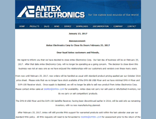 Tablet Screenshot of antex.com